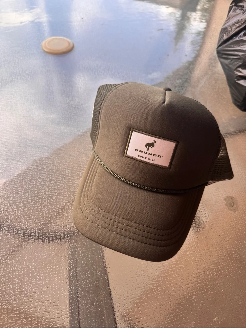 Olive Green Trucker Cap - Men Grooming Accessory